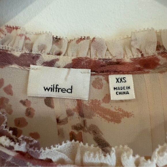 Wilfred Lourdes Pink Floral Print Long Sleeve Blouse - Picture 5 of 7